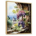 thumbnail image 2 of Designart "violet Green Grapes Vineyards" Farmhouse Floater Framed Wall Decor, 2 of 7
