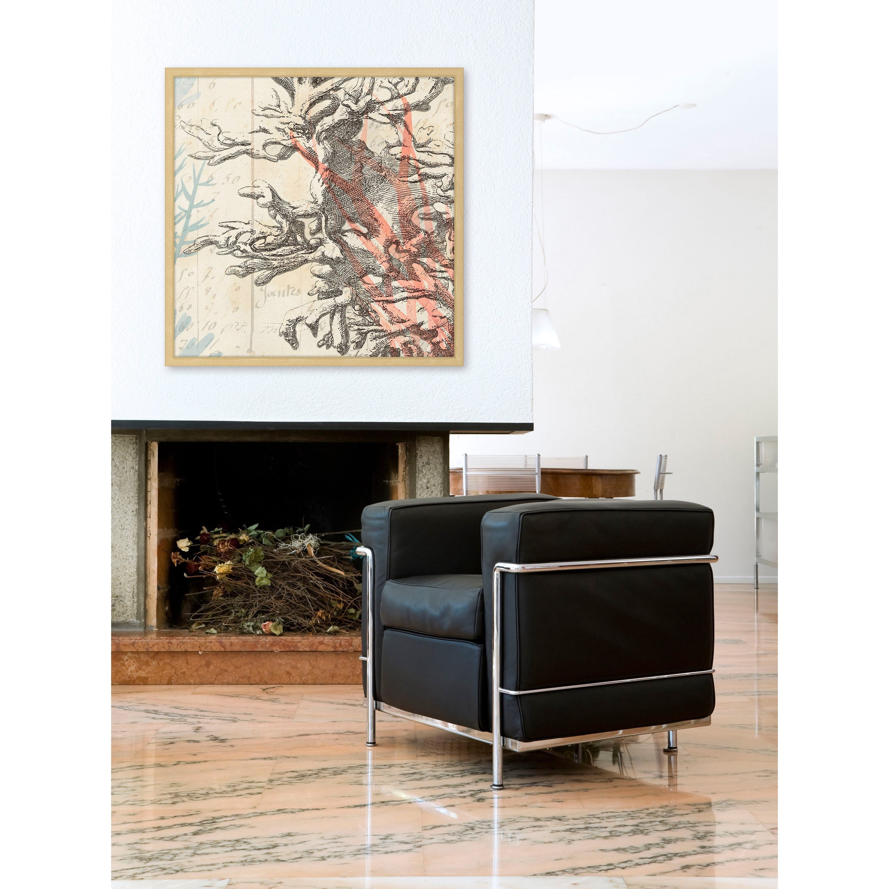 Marmont Hill "Sea Ephemera IV" Framed Painting Print