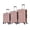 Rose Gold, variant on Swiss Traveller Travaro 3-Piece 20/24/28 Inches Hardside Expandable Luggage Set, Lightweight, Spinner Wheels, Titanium Silver