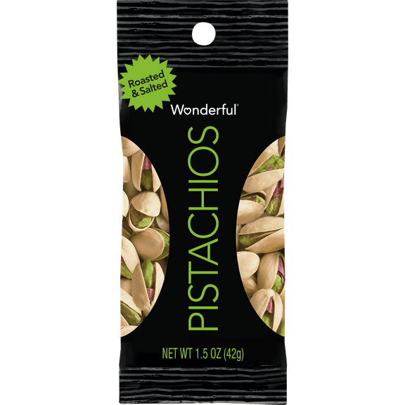Wonderful Pistachios Roasted & Salted, 1.5 oz