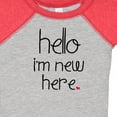 thumbnail image 4 of Inktastic Hello, I'm New Here. Boys or Girls Baby Bodysuit, 4 of 5