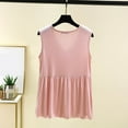 thumbnail image 6 of bnaln Tank Tops for Women Summer V Neck T Shirts Trendy Sleeveless Casual Camisole Shirts Loose Fit Pleated Tshirt Basic Tees Going Out Tops Daily Beach Vacation Outfits Loungewear, 6 of 7