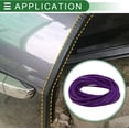 thumbnail image 3 of Universal Car Door Edge Protective Sealing Strip UType Door Scratch Protection Guard .ft m scratch Collision PVC Iron Purple, 3 of 6