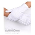 thumbnail image 2 of 5 Pares Guantes Blancos Algodón Para Escolta Joyería Meseros, 2 of 8