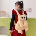 thumbnail image 3 of Plush Cat Backpack Cute Animal Bag Shoulder Bag with Adjustable Straps Cartoon Travel Backpack Fluffy Backpack, 3 of 7