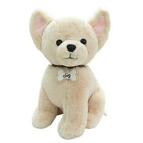 Darzheoy Dog Plush Toy Sitting Pose Dog Stuffed Doll for Kids Gift Plush Stuffed Animal Dog 8.7" Gift for Kids