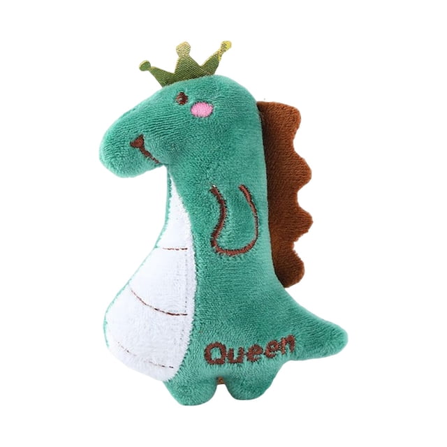 Cute Cat Catnip Toy Felpa Almohada Mascota Interactivo Mordedura Masticable VerdeDinosaurio 11.5cm jinwen Juguetes de hierba gatera para gatos