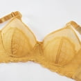 thumbnail image 4 of Fiaer Womens Bralettes Bras Lace Mesh Adjustable Straps Breathable Wireless Bra Yellow 95F, 4 of 9