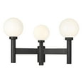 thumbnail image 5 of 597MP3-BK-Z-Lite-Laurent - 3 Light Outdoor Post Mount Light with Opal Glass In Modern Style-18 Inches Tall and 30 Inches Wide, 5 of 5