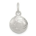 thumbnail image 3 of 925 Sterling Silver Diamond Cut Soccer Ball Charm Pendant, 3 of 5