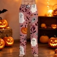 thumbnail image 2 of Evdexr Mens Halloween Pajamas 2026 Cobweb Jack O Lantern Bat Printed Pajama Pants Drawstring Wide Leg Pants Casual Sleep Loose Fit Trousers with Pocket 2XL, 2 of 7