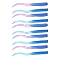 thumbnail image 3 of Clip en postizo recto ANGGREK Extensiones de Cabello sintético de alta temperatura coloridas 10 piezas, 3 of 8