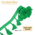 thumbnail image 2 of Uxcell 10 Yards Tassel Fringe Trim, 1.8 Inch Tassels Fringe Lace Trim Ribbon Trimming Sewing Fringe Trim for Sewing Crafts Home Decor Clothing Bedding Curtains, Green, 2 of 6
