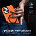thumbnail image 4 of Decase for iPhone 15 Plus with  Built-in Ring Holder Stand Case,Military Grade Shockproof Protective,Slim Rugged Anti-Scratch Non-Slip Hard Phone Cover Case for iPhone 15 Plus,Orange, 4 of 9