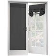 thumbnail image 2 of Topchances Blackout Door Curtain Gray Thermal Insulated French Door Curtains, 26” x 68” (2 Panels), 2 of 14