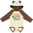 thumbnail image 3 of Inktastic Christmas Baking Spirits Bright with Green Oven Mit Boys or Girls Long Sleeve Baby Bodysuit, 3 of 5