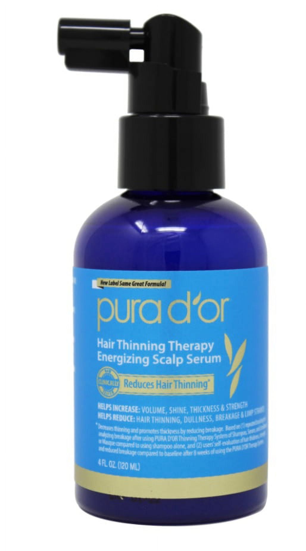 pura d'or Hair Thinning Therapy Energizing Scalp Serum 4.0 oz