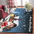 thumbnail image 5 of Christmas Rug, Santa Claus Area Rugs for Bedroom Living Room, Anti-Slip Floor Mat Carpet for Xmas Holiday Christmas Decoration, 5 of 5