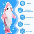 thumbnail image 6 of Yoda Costume Adult Onesie Pajamas Adult Wearable Blanket Shark Blanket Shark Hoodie Onesie Large Hoodie (Green), 6 of 7