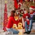 thumbnail image 6 of Pre-Lit LED Pop Up Tinsel Christmas Tree - 5 Feet Tall - Multicolor, 6 of 8
