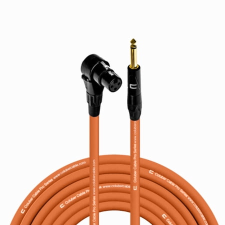 Coluber Cable Balanced - Right Angle XLR Female to 1/4" TS Male 3-Pin Cable