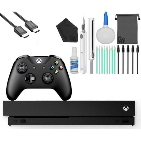Microsoft Xbox One X 1TB Gaming Console Black with HDMI Cleaning Kit
