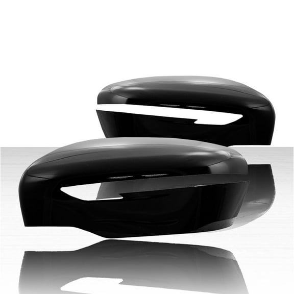4pc Top Half Replacement Mirror Covers for 2015-2019 Nissan Murano - Gloss Black