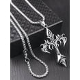thumbnail image 2 of QQTDFG Flame Cross Charm Necklace Hip Pop Style for Men and Women Gift for Him-default, 2 of 4