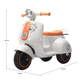 thumbnail image 2 of Trimoto Eléctrica Dodo Kids B9919b Montable De Pedal Blanco, 2 of 8