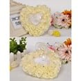 thumbnail image 3 of Xingzhi Heart-shape Ring Pillow Delicate Small Rings Box Romantic Wide Application Holder Container Wedding Valentine Displaying Yellow, 3 of 6