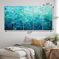 thumbnail image 4 of Designart "Lagoon in Aqua II" Abstract Landscape Wall Art Prints Set, 4 of 5