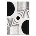 thumbnail image 3 of Póster bohemio en blanco y negro, pintura en lienzo geométrica abstracta moderna, arte de pared nórdico para sala de estar, decoración del hogar, 3 of 5