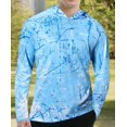 thumbnail image 7 of WELIGU Men's UPF 50+ Sun Protection Hoodie Shirt Long Sleeve SPF Fishing Outdoor UV Hiking Shirts Lightweight Ocean Blue X-Large, 7 of 7