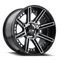 thumbnail image 3 of 20x9 Ion 149 Black/Machined Wheel 8x170 (-12mm), 3 of 4