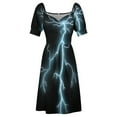 thumbnail image 6 of Lightning Bolt Strike Dress Women's summer dress dress korean style Dress woman summer woman dress 2024, 6 of 7
