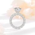 thumbnail image 3 of 4ct Moissanite Engagement Rings for Women D Color VVS1 Clarity Diamond Rings S925 Sterling Silver Rings Gifts Moissanite Wedding Bands with Certificate, 3 of 9
