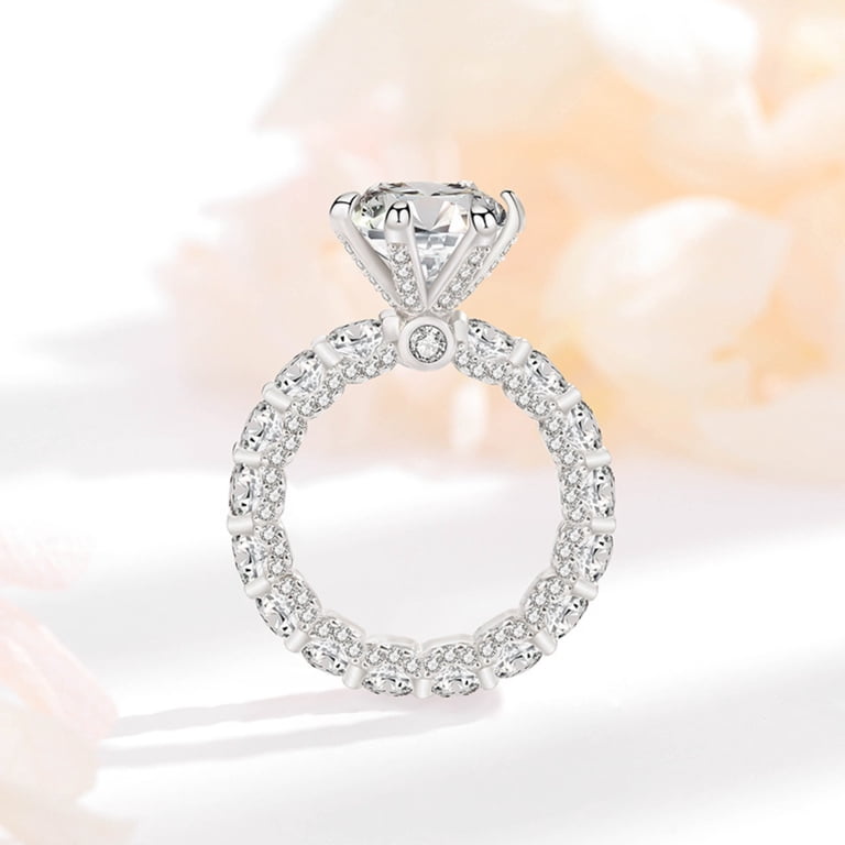 1-5 CT Moissanite Engagement Ring - Colorless VVS1, 10K/14K/18K Gold Or Sterling Silver