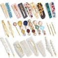 thumbnail image 1 of Pinzas para el cabello con perlas, 28 piezas Pasadores para el cabello con perlas Resina acrílica Horquillas dulces hechas a mano Horquillas para el cabello Accesorios para el cabello Sombreros para mujeres y niñas Vhermosa Accesorios para Cabello, 1 of 8