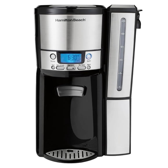 Cafetera Programable Hamilton Beach de 12 Tazas Programable con Dispensador Interno Sin Jarra 950W Reacondicionado