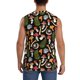 thumbnail image 4 of Fotbe Mushrooms Men's Camiseta sin Mangas Estampada para Hombres, Playera Casual para Gimnasio, Entrenamiento, Playa-Large, 4 of 7