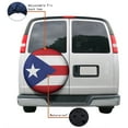 thumbnail image 4 of KAKALAD Puerto Rico Flag Spare Tire Cover Universal Car Vehicle Tools For Rv SUV Truck Camper Travel Trailer Accessories Buckle 16” Inch, 4 of 6