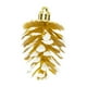thumbnail image 2 of Adornos navideños de piñas de plástico pintadas | Juego de 6 adornos para árbol pintados a mano en dorado, rojo, plateado y más | Decoración navideña de 6 x 4,5 cm, 2 of 7