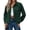 Green, variant on Zeagoo Shackets for Women Cropped Corduroy Jacket Button Down Shirts Long Sleeve Crop Lapel Shacket Tops