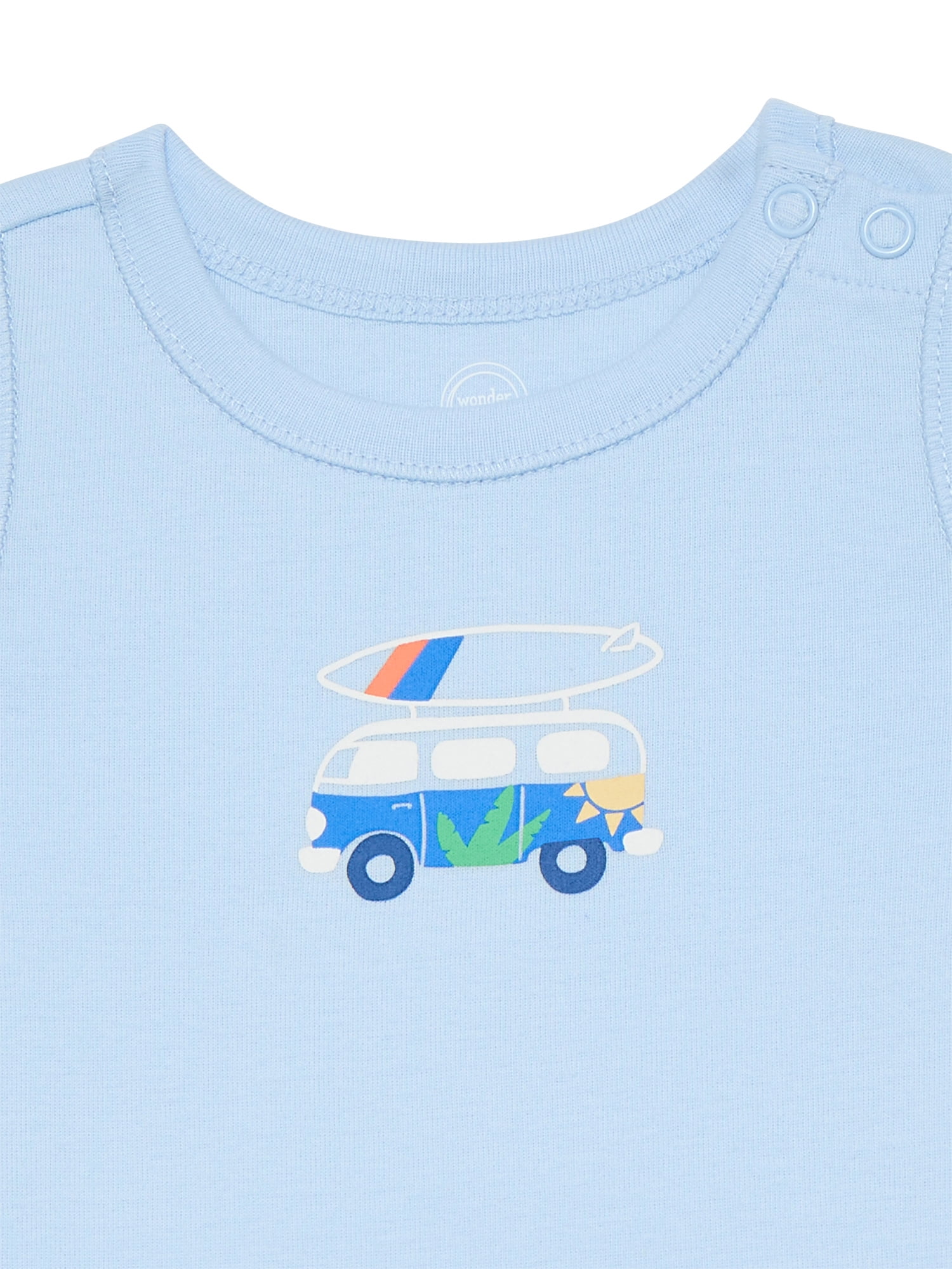 Wonder Nation Baby Boys Tank Bodysuit, Sizes 0-24 Months