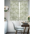 thumbnail image 4 of Sage Green Leaves Sheer Curtains 72 Inch Length 2 Panels Set, Vintage Abstract Art Botanical Voile Window Treatment Rod Pocket Curtains Sheers Drapes for Bedroom/Living Room/Kitchen 52"x72"x2, 4 of 7