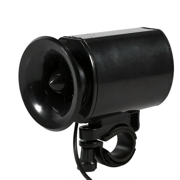WALFRONT Black 6-Loud Sound Electronic Horn Bell Ring Bell Alarm Speaker Bicycle Handlebar Accessory, Bike Bell, Handlebar Ring Bell