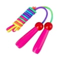thumbnail image 2 of Cuerda de saltar colorida para niños con mango de madera para deportes al aire libre de niñas y niños. Rosa, 2 of 8