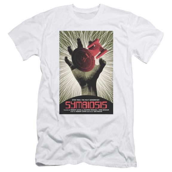 Star Trek Tng Season 1 Episode 22 Adult 30/1 T-Shirt White