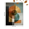 thumbnail image 3 of UXIEQU Abstract Geometric Circles Squares Canvas Wall Art 15.75x11.81 Inches, 3 of 8
