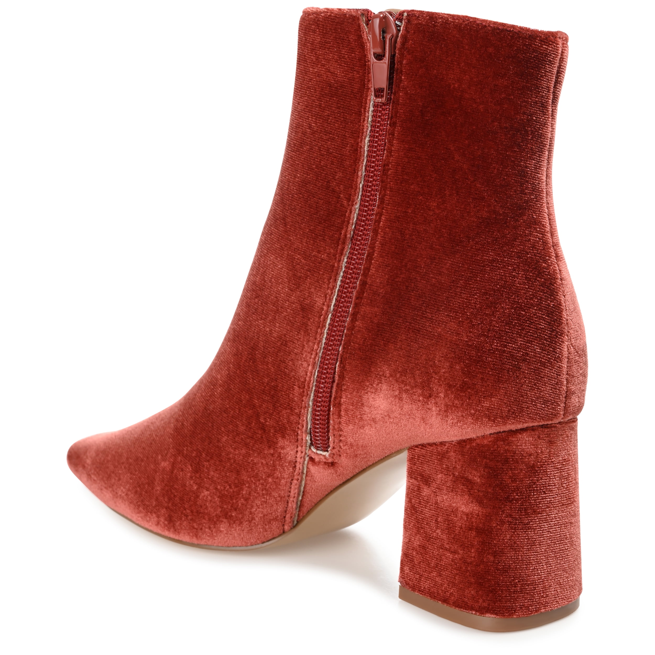 Journee Womens Hazara Square Toe Block Heel Ankle Booties, Widths Available